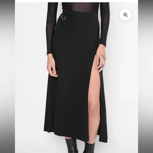 Mary Wyatt London Sofia O-Ring Split Skirt - Picture 1 of 4